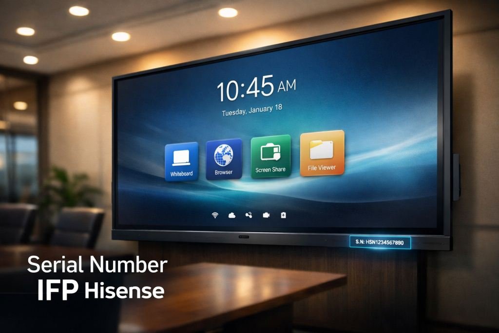 Serial Number IFP Hisense