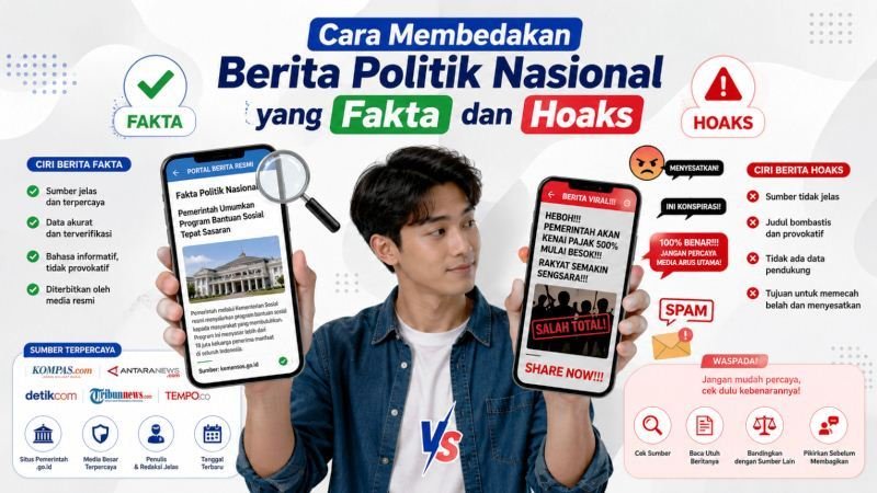 Cara Membedakan Berita Politik Nasional yang Fakta dan Hoaks