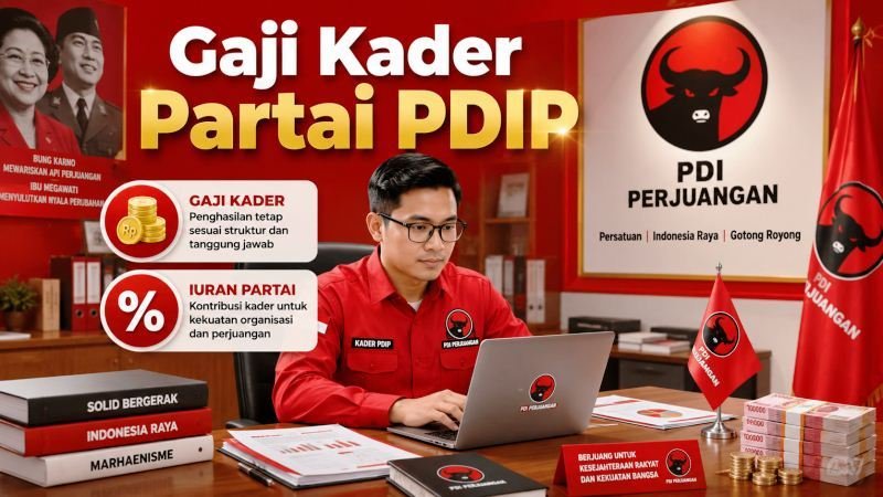 Gaji Kader Partai PDIP