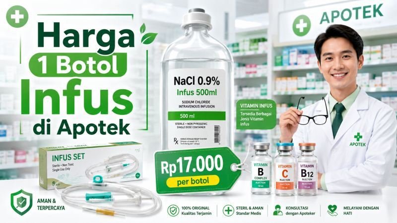 Harga 1 Botol Infus di Apotek