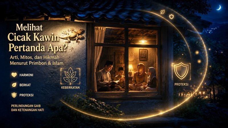 Melihat Cicak Kawin Pertanda Apa