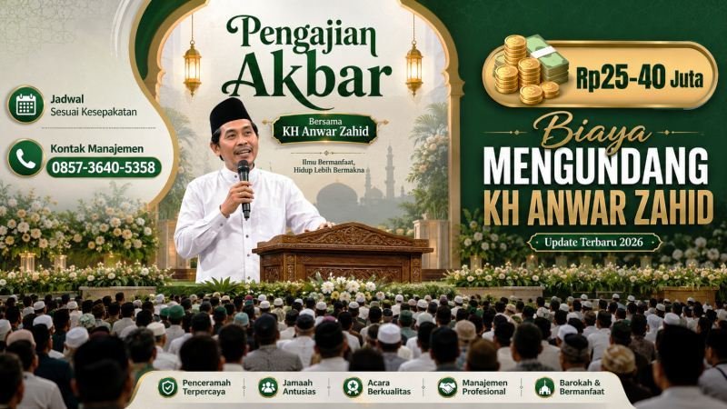 Biaya Mengundang Anwar Zahid