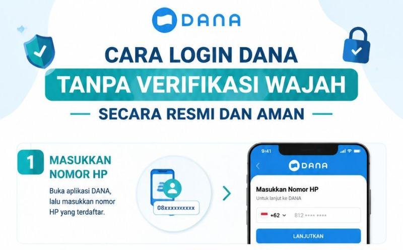 Cara Login DANA Tanpa Verifikasi Wajah