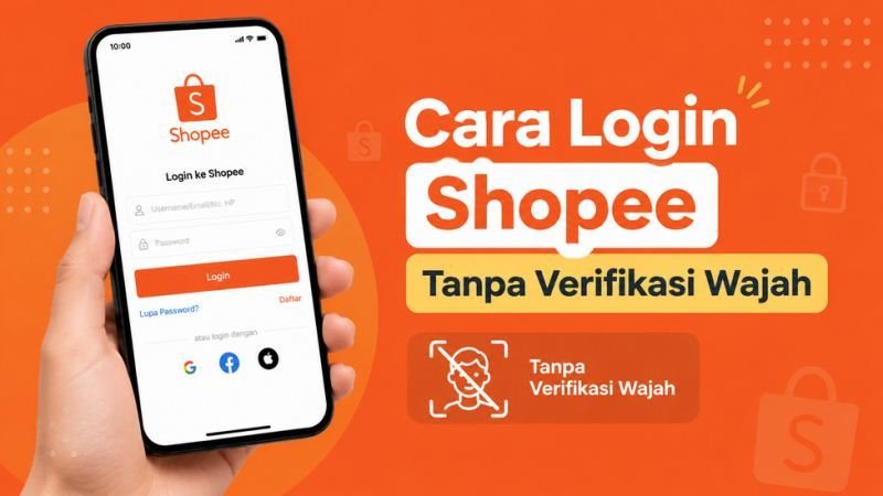 Cara Login Shopee Tanpa Verifikasi Wajah