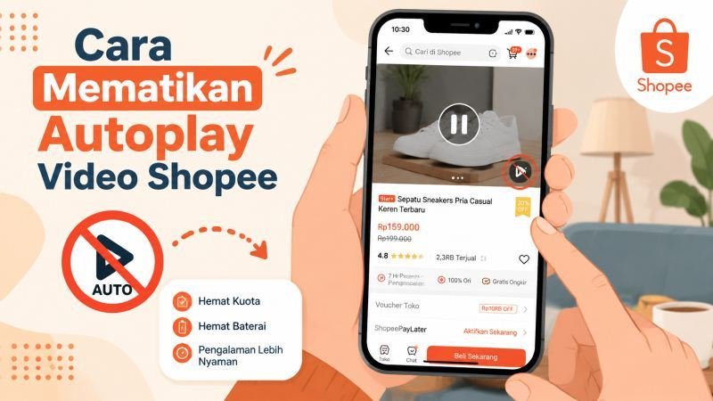 Cara Mematikan Autoplay Video Shopee
