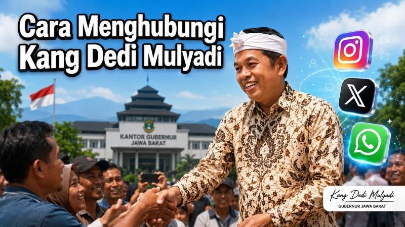 Cara Menghubungi Kang Dedi Mulyadi