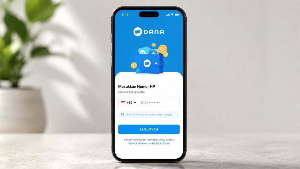 Masukkan No HP dana