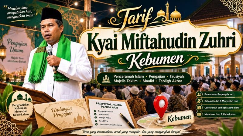 Tarif Kyai Miftahudin Zuhri Kebumen