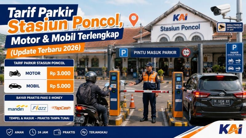 Tarif Parkir Stasiun Poncol