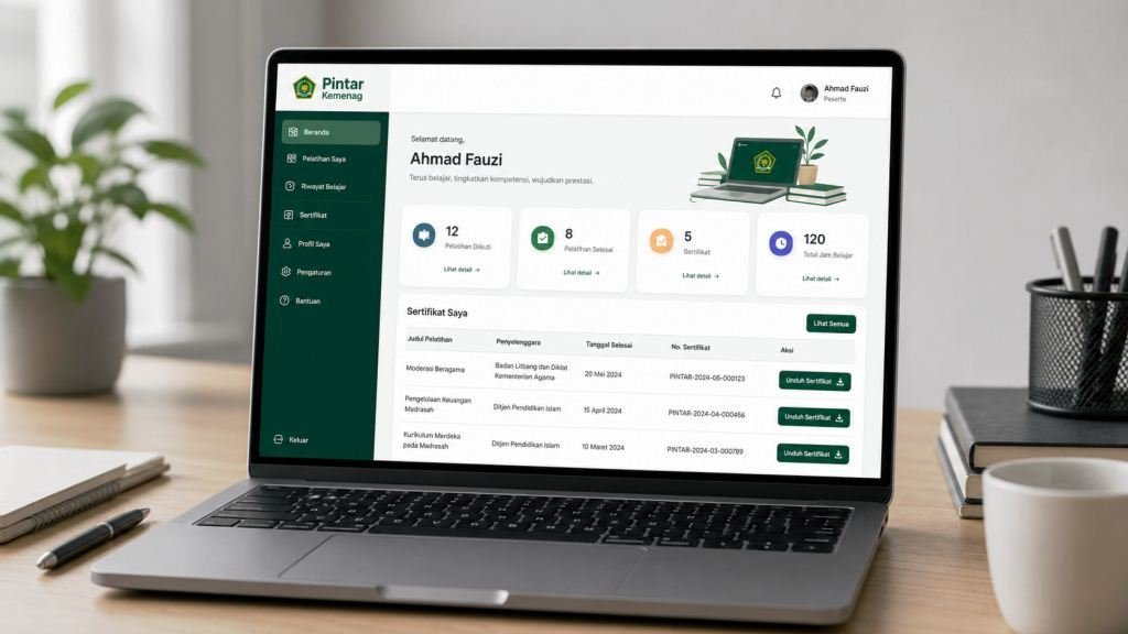 Cara Download Sertifikat Pintar Kemenag