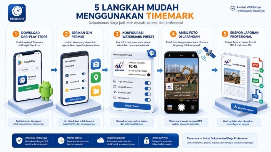 Langkah Timemark dengan Mudah