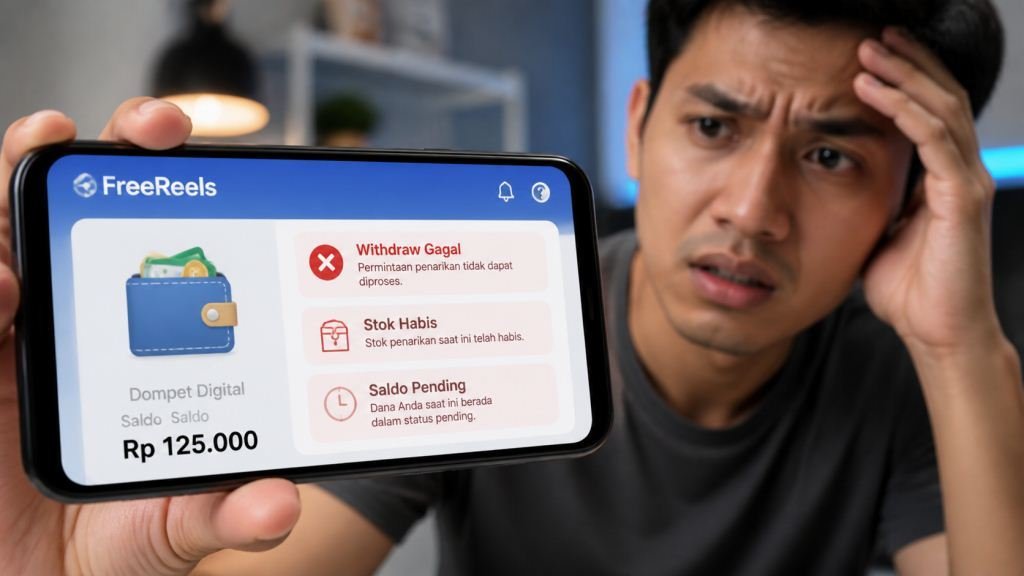 Saldo FreeReels Tidak Bisa Ditarik