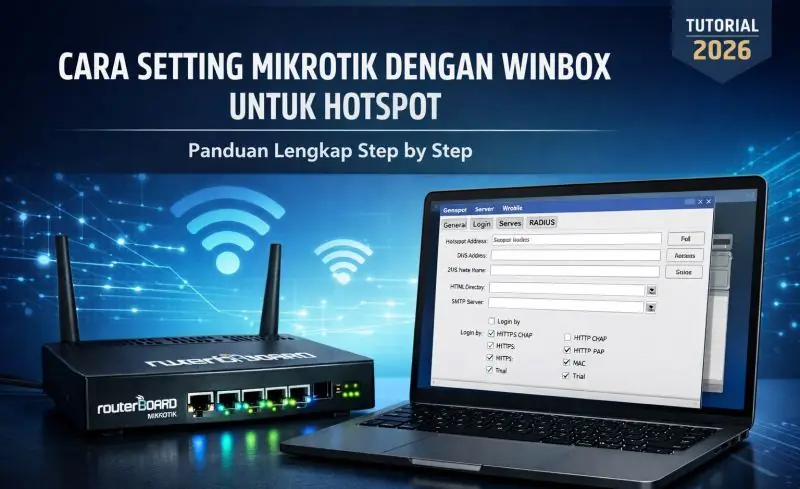 Cara Setting Mikrotik dengan Winbox untuk Hotspot